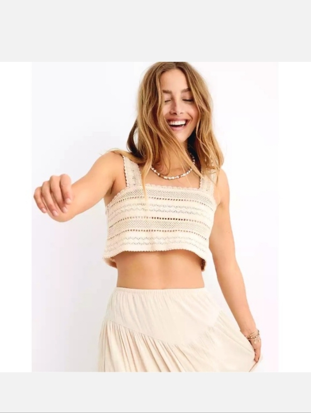NWT. Aerie Crochet Lace Crop Top Sz.Xl